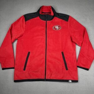 San Francisco 49ers Fleece Jacket Mens XL Red NFL Football Darius Rucker